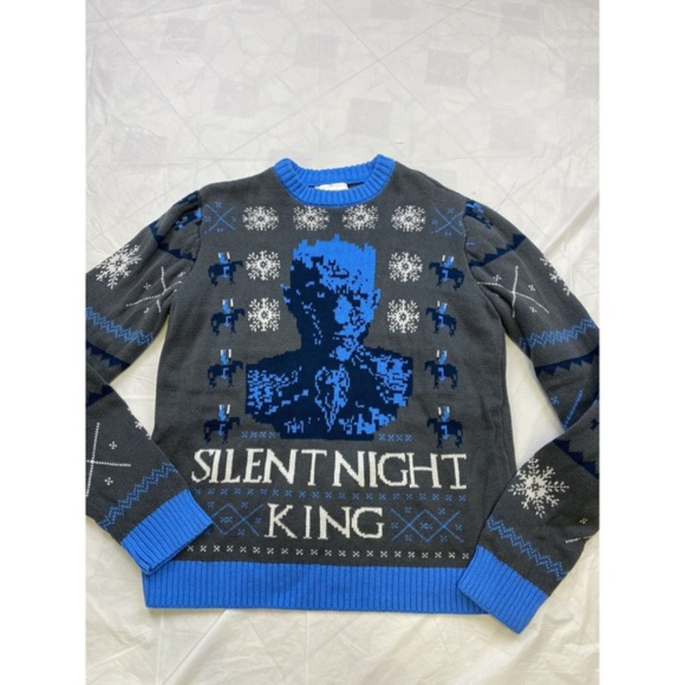 HBO game of thrones Size Small‎ Silent Night King Ugly Christmas Sweater